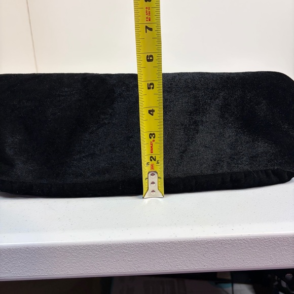 Y2K Black Velvet Sequin Butterfly Shoulder Bag Floral Beaded Boho Purse vintage - Picture 12 of 14